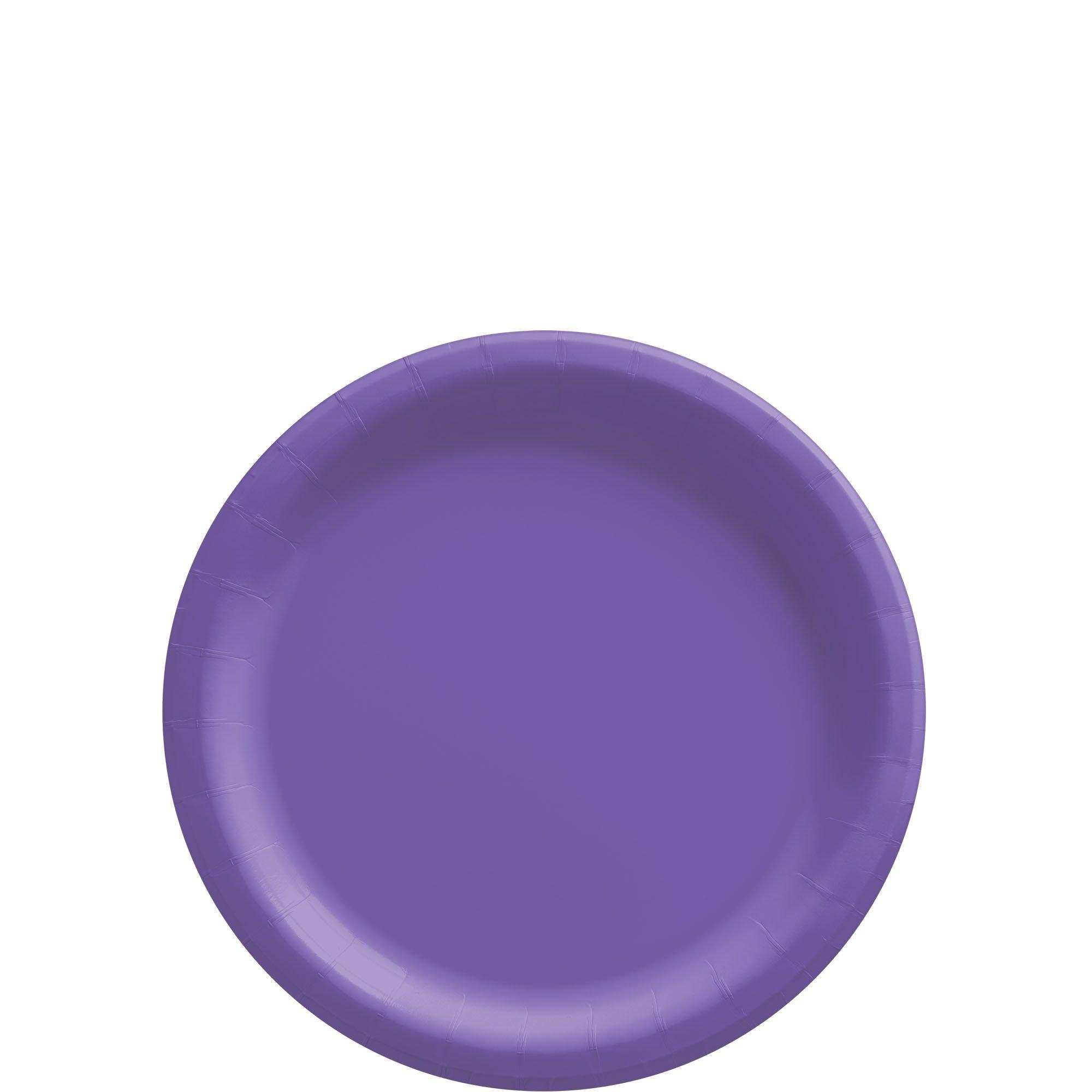 Plum colored store paper plates